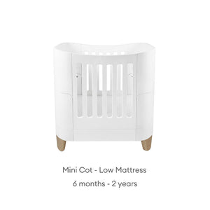 gaia-baby-serena-mini-cot-bed-white-flat-2 | Natural Baby Shower