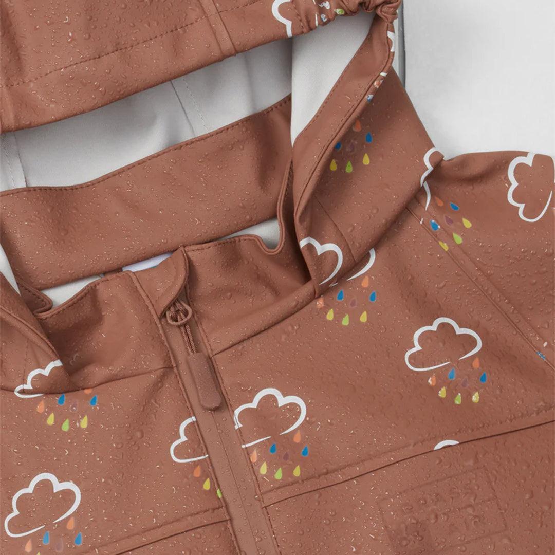 Grass & Air Colour Revealing Rain Jacket - Rose-Coats-Rose-12-18m | Natural Baby Shower