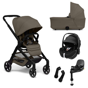 Joolz Hub2 + Pebble 360 Pro 2 Travel System-Travel Systems-Hazel Brown-With Base | Natural Baby Shower