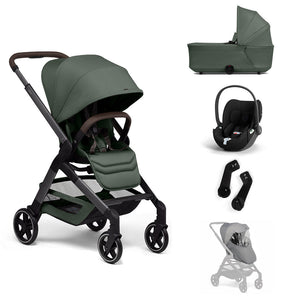 Joolz Hub2 + Cloud T Travel System-Travel Systems-Forest Green-No Base | Natural Baby Shower