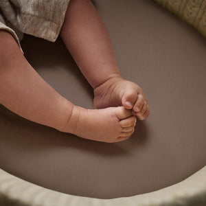 The Little Green Sheep Twin Pack Moses Basket Sheets - Cocoa-Sheets-Cocoa-Moses | Natural Baby Shower