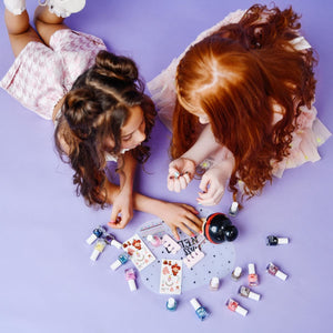 Miss Nella - Ярко-зелёный мерцающий отслаиваемый лак для ногтей