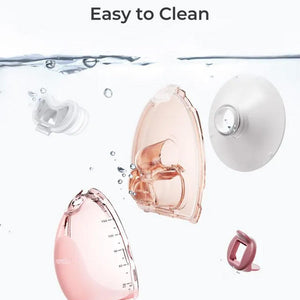 Momcozy Air 1 Ultra-slim Double Breast Pump - Pink / White-Breast Pumps-Pink / White- | Natural Baby Shower