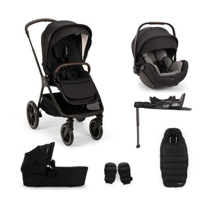 Nuna TRIV lx + ARRA Flex Travel System - Caviar-Travel Systems-Caviar- | Natural Baby Shower