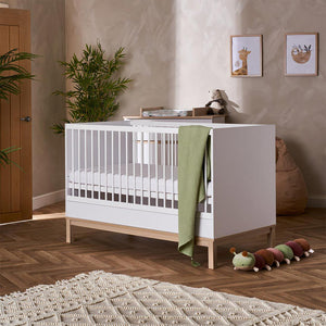 Obaby Astrid 2 Piece Room Set - White-Nursery Sets-White-No Mattress | Natural Baby Shower