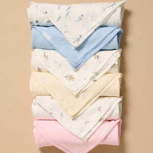 Purebaby Muslin Wrap 2 Pack - Wheat Wattle Bee-Muslin Wraps-Wheat Wattle Bee-One Size | Natural Baby Shower