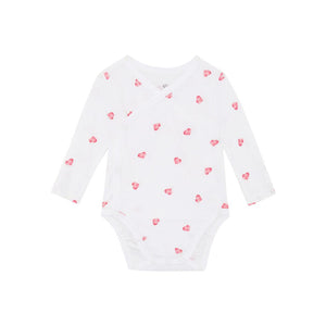 Rosa & Blue Long Bodysuit - Heart-Bodysuits- | Natural Baby Shower