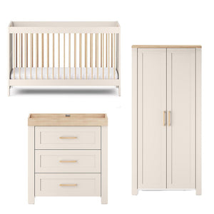 Silver Cross Seville 3 Piece Room Set - Cashmere Oak-Nursery Sets-Cashmere Oak-No Mattress | Natural Baby Shower