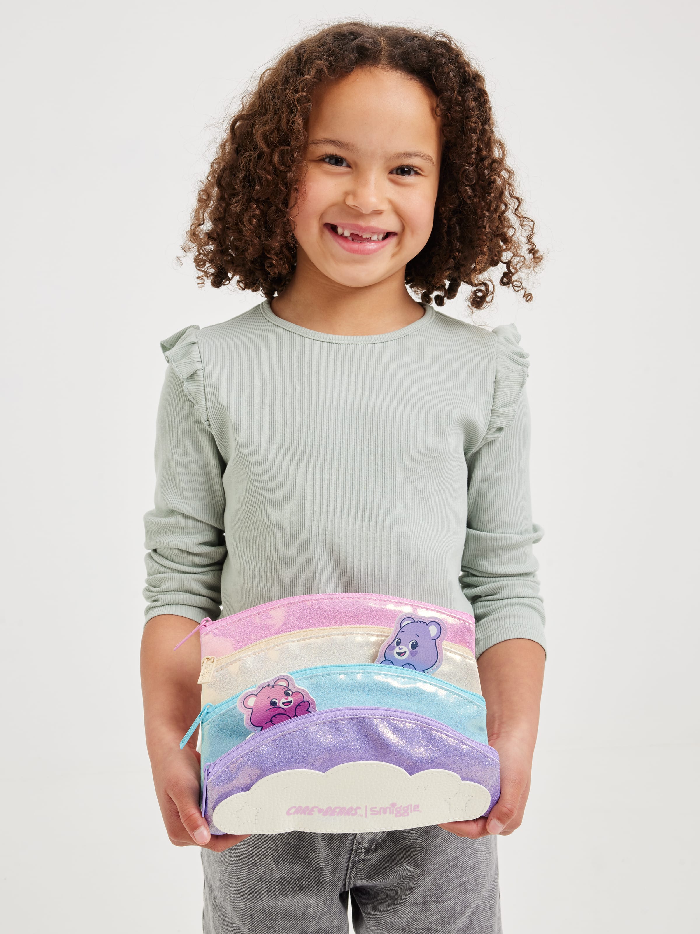 Smiggle - Пенал с множеством карманов Care Bears