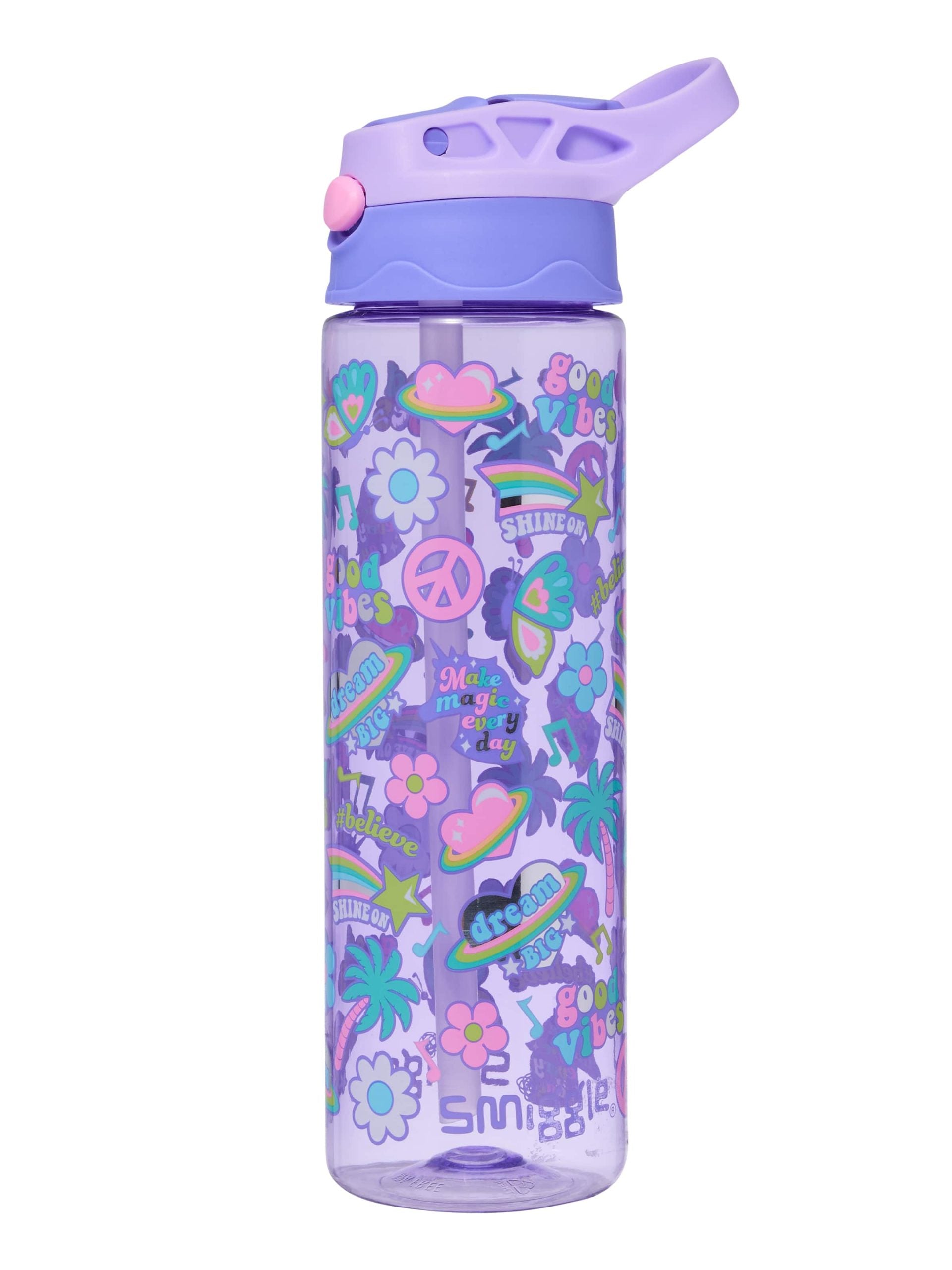 Smiggle - All Stars 650ML Otomatik Ağızlıklı BPAsız Suluk