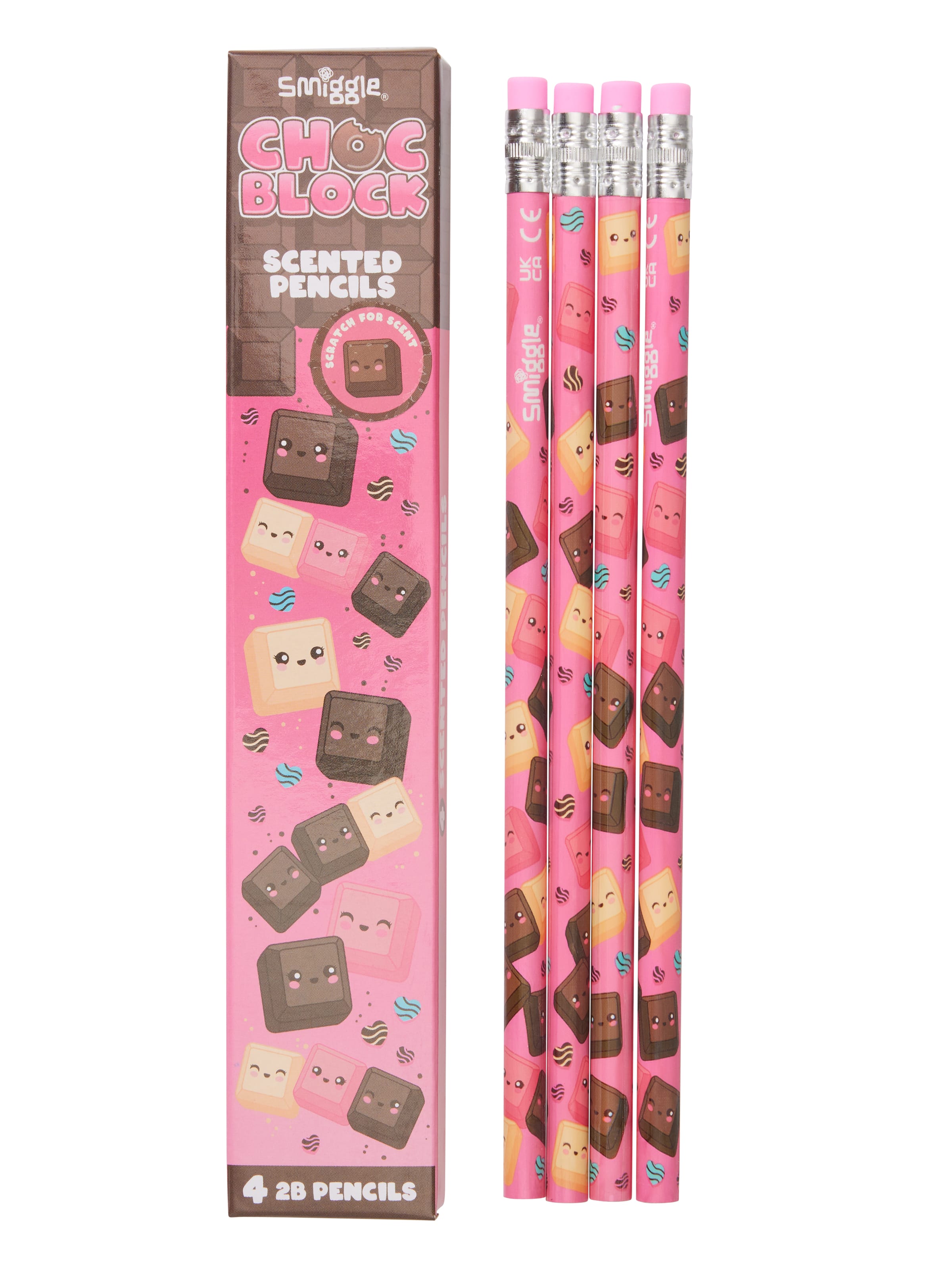 Smiggle - Набор из 4 ароматизированных карандашей