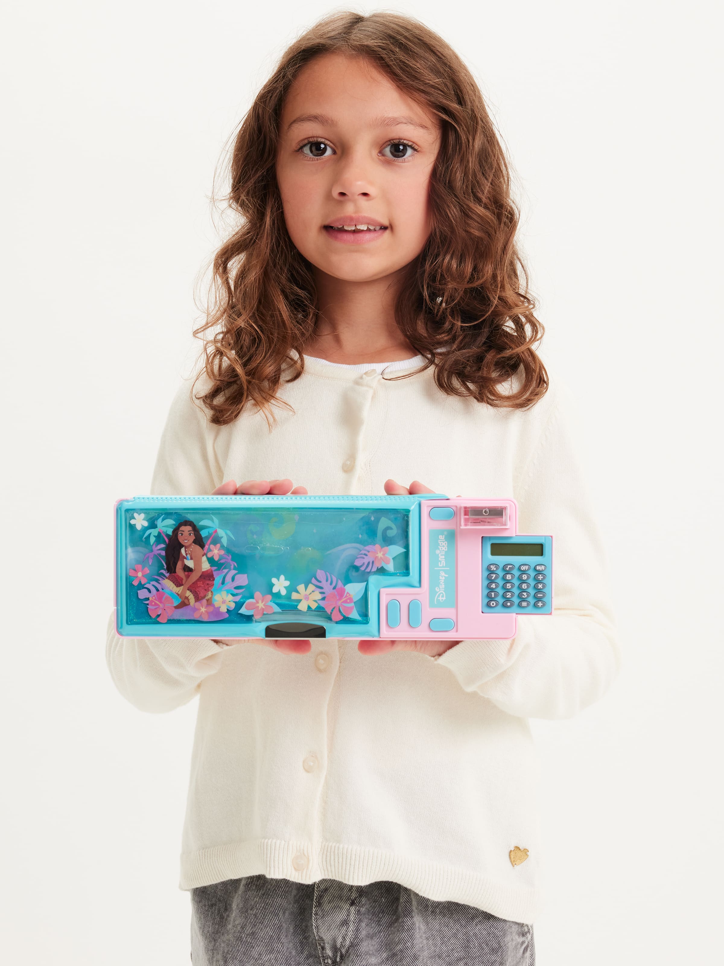 Smiggle - Автоматический пенал с калькулятором Moana