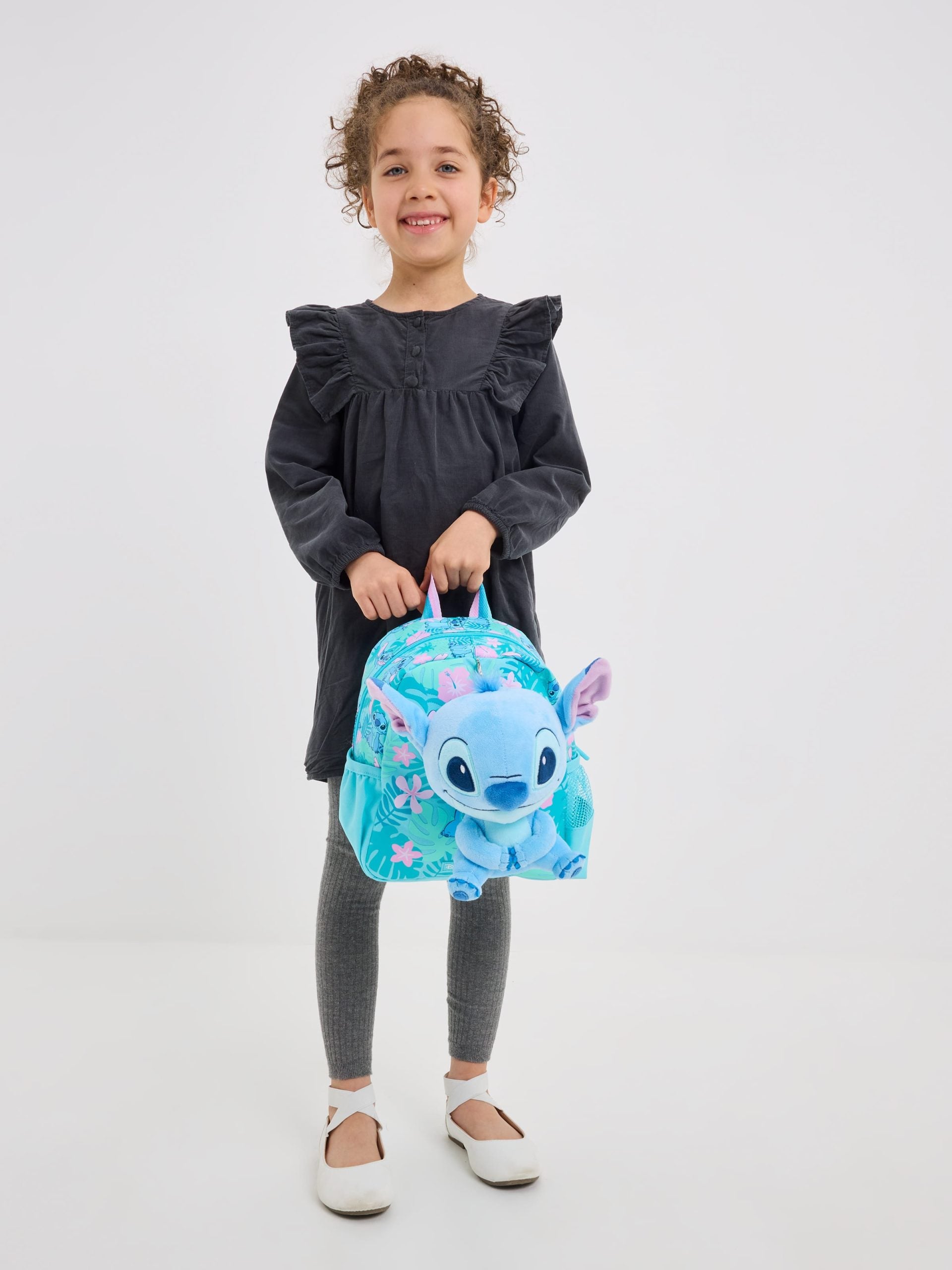 Smiggle - Рюкзак для детского сада и школы с игрушкой Stitch, которую можно снять