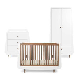 SnuzKot 3 Piece Nursery Furniture Set - The Natural Edit - Walnut-Nursery Sets-Walnut-No Mattress | Natural Baby Shower
