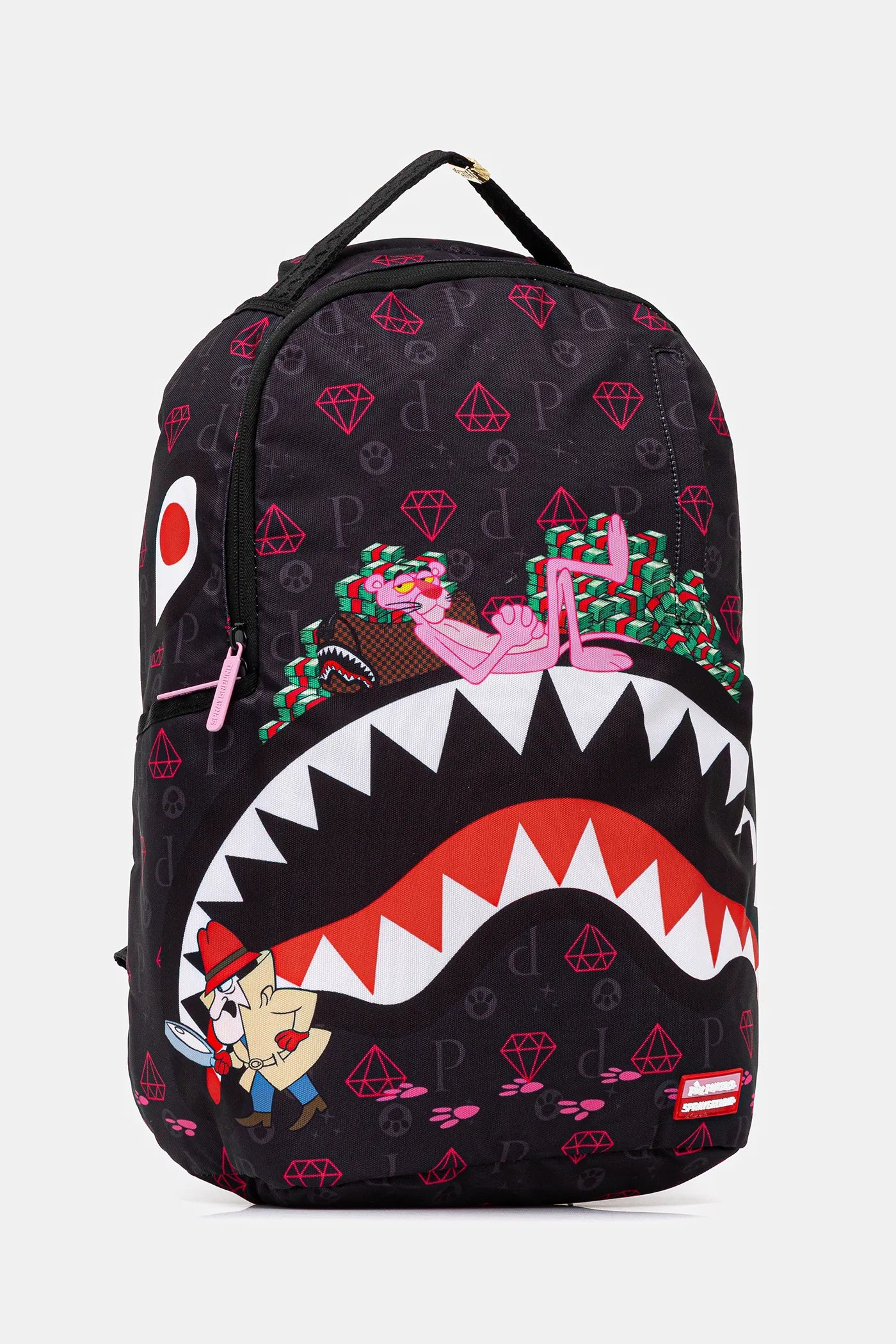 Sprayground - Рюкзак Dlxr с розовыми следами лап пантеры