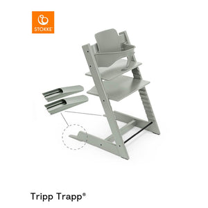Stokke Tripp Trapp Highchair Newborn + Baby Set Bundle - Glacier Green - 2024-Highchairs-Glacier Green- | Natural Baby Shower