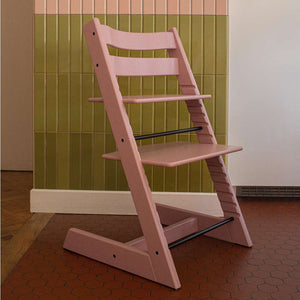 Stokke Tripp Trapp Highchair - Heather Mauve-Highchairs-No Baby Set- | Natural Baby Shower
