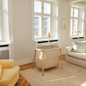 Stokke Snoozi Bassinet - Sandy Beige-Bedside Cribs-Sandy Beige-No Accessories | Natural Baby Shower