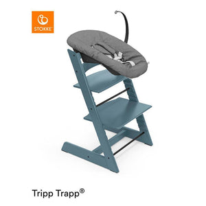 Stokke Tripp Trapp Highchair + Newborn Set-Highchairs-Fjord Blue-Anthracite | Natural Baby Shower