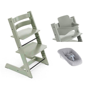 Stokke Tripp Trapp Highchair Newborn + Baby Set Bundle - Glacier Green - 2024-Highchairs-Glacier Green- | Natural Baby Shower