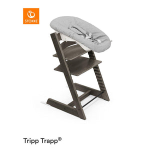 Stokke Tripp Trapp Highchair + Newborn Set-Highchairs-Black- | Natural Baby Shower