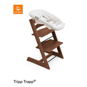 Stokke Tripp Trapp Highchair + Newborn Set-Highchairs-Warm Oak Brown-Vanilla White | Natural Baby Shower