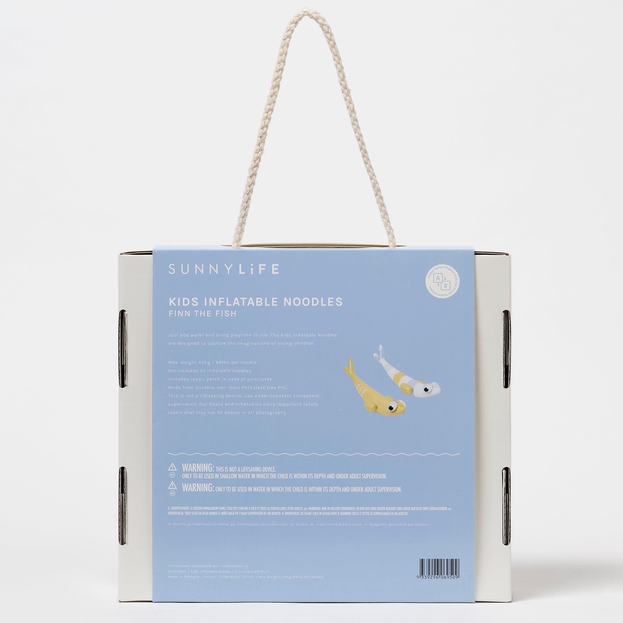 Sunnylife - Надувной плавательный аксессуар для моря и бассейна Balık Finn