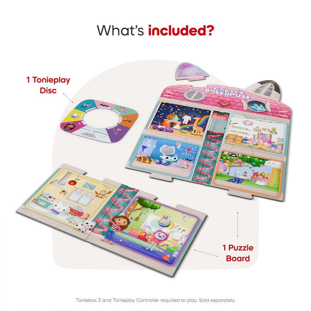 Tonies Gabby's Dollhouse - Gabby's Cat-tastic Scavenger Hunt Tonieplay Game-Audio Player Cards + Characters- | Natural Baby Shower