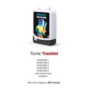 Tonies Book Pocket: Minecraft The Island-Audio Player Cards + Characters- | Natural Baby Shower
