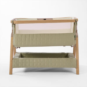 Tutti Bambini Cozee Sense Bedside Crib - Drifted Oak / Eucalyptus-Cribs-Drifted Oak / Eucalyptus- | Natural Baby Shower