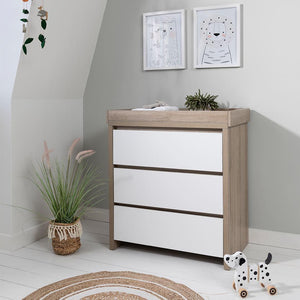 Tutti Bambini Modena Changing Unit - White/Oak-Changing Units-White/Oak- | Natural Baby Shower