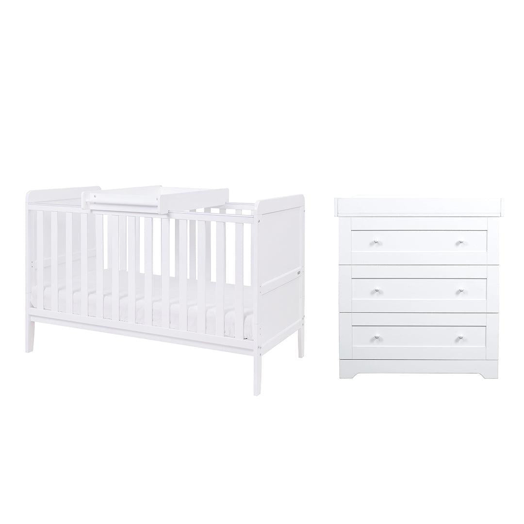 Tutti Bambini Rio 2pc Room Set - White-Nursery Sets-White- | Natural Baby Shower