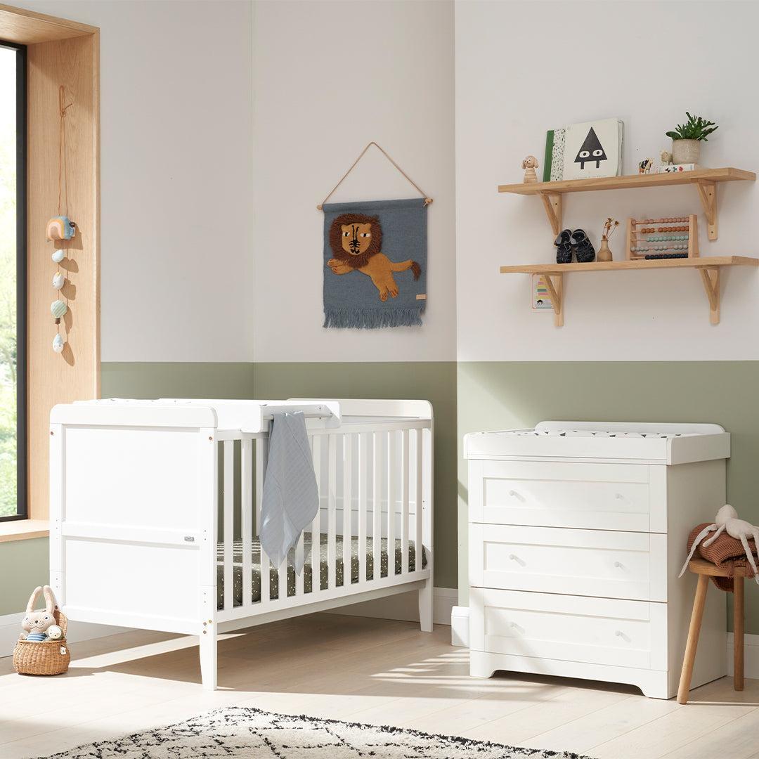 Tutti Bambini Rio 2pc Room Set - White-Nursery Sets-White- | Natural Baby Shower