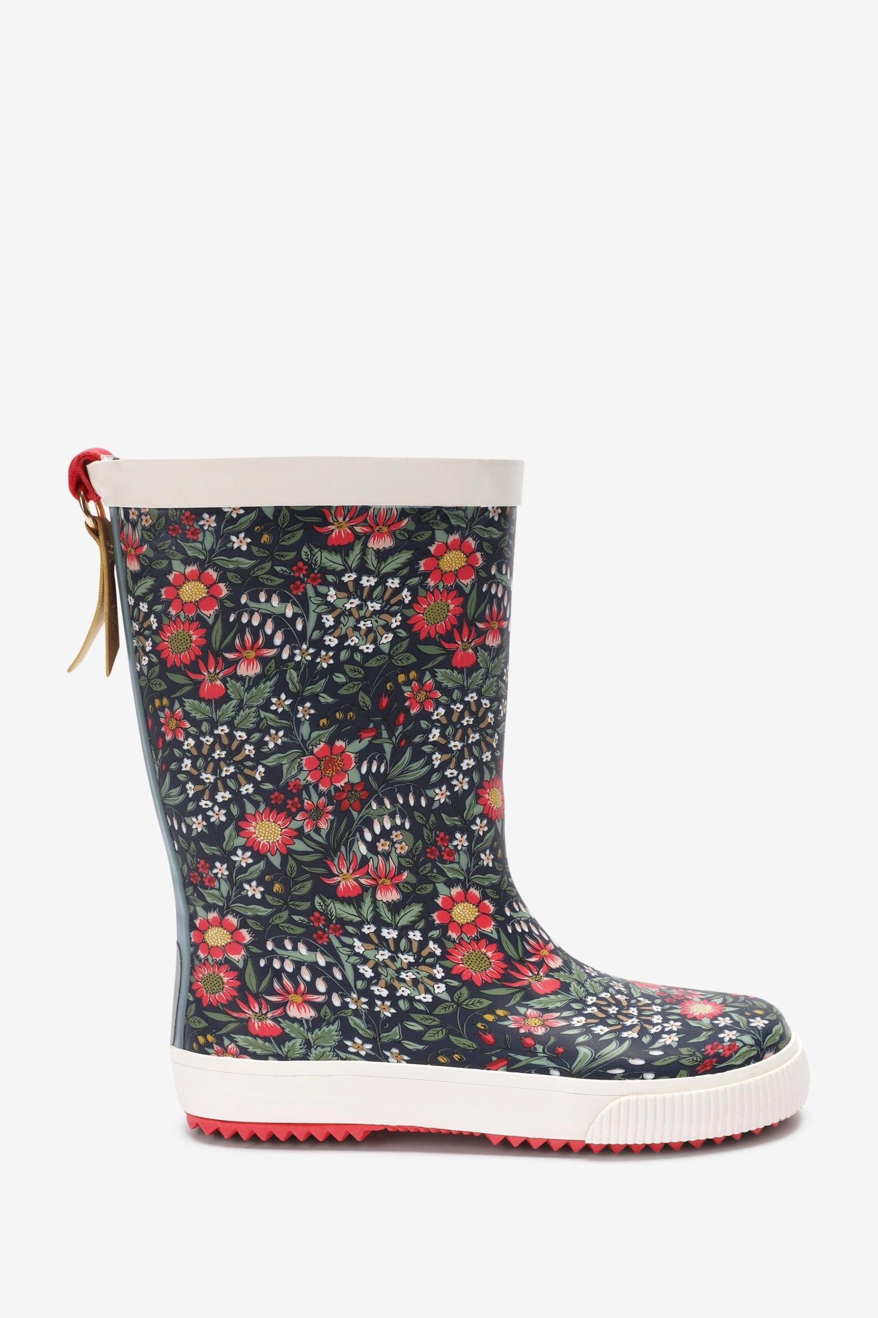 KidyLove - Çiçek Desenli Yumuşak Tabanlı Kadın Yağmur Çizmesi - 30.5-Dinossi