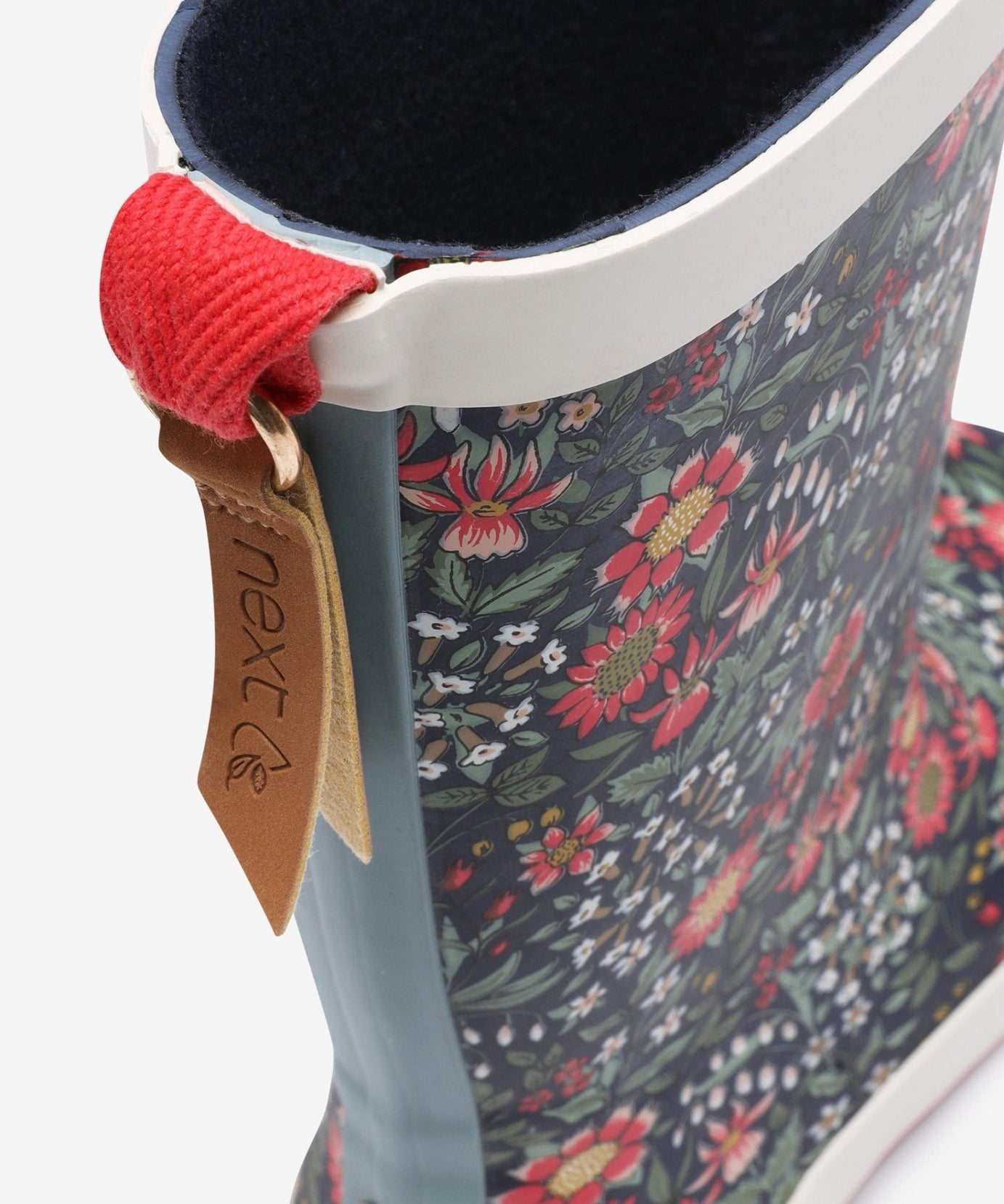 KidyLove - Çiçek Desenli Yumuşak Tabanlı Kadın Yağmur Çizmesi - 30.5-Dinossi