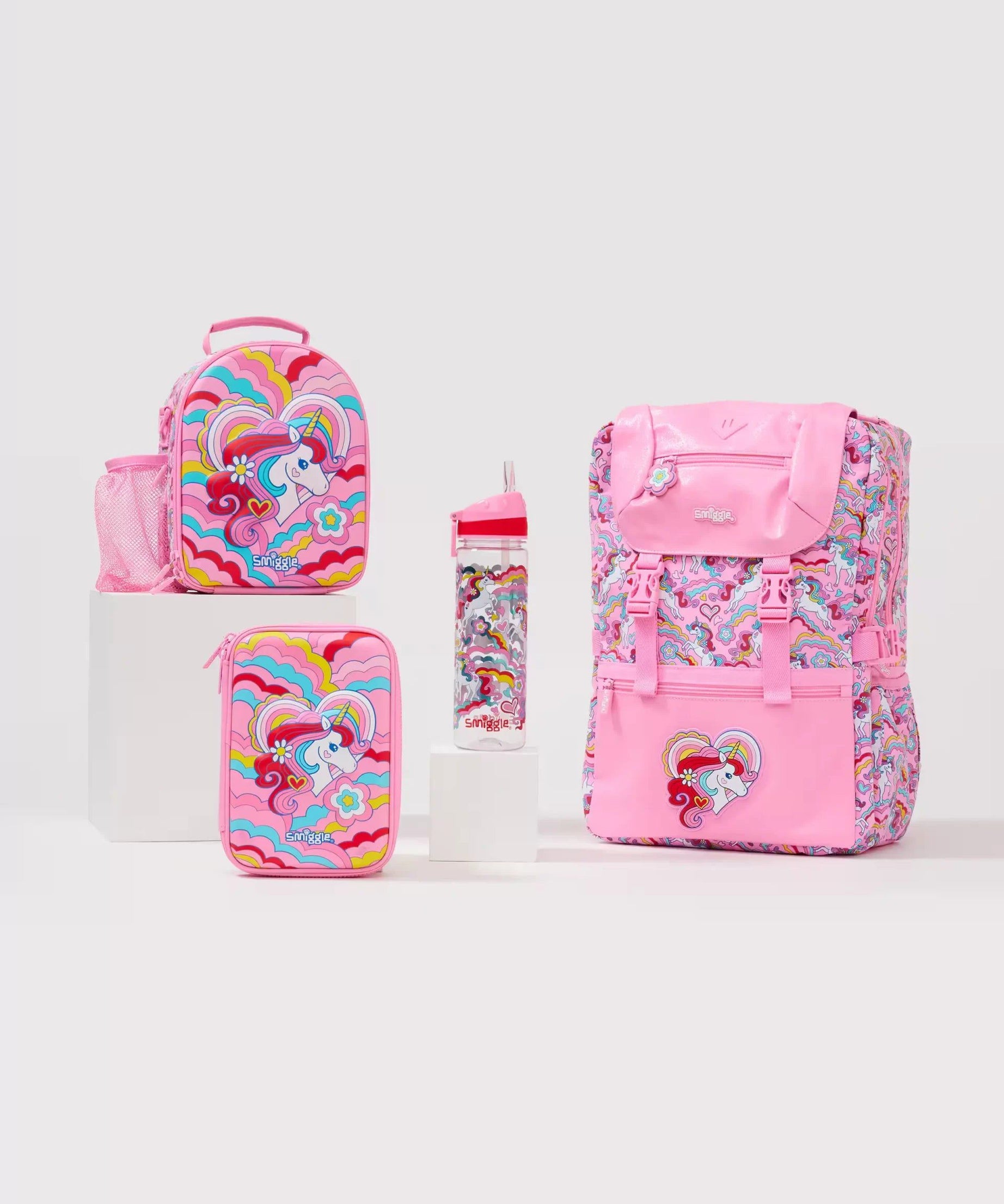 Smiggle - Wild Side 4'lü Okul Çanta Seti-Dinossi