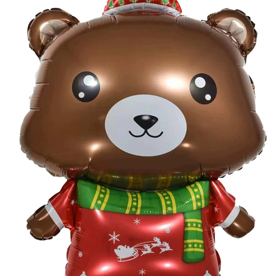 Dinossi - Yılbaşı Noel Ayı 48CM Dekoratif Balonu-Dinossi