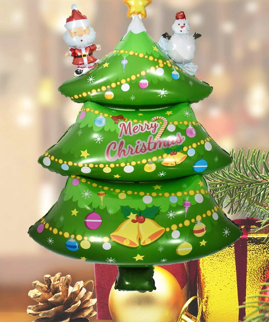 Yılbaşı - Noel Yeni Yıl Ağacı Büyük Boy 62CM Dekoratif Balonu-Dinossi