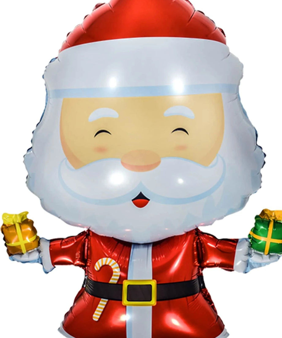 Yılbaşı - Noel Baba Büyük Boy 100 CM Yeni Yıl Dekoratif Balonu-Dinossi