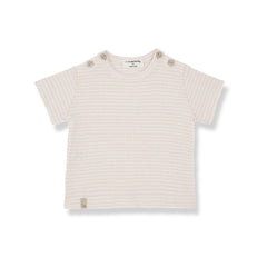 1+ in the family Jon Short Sleeve T-Shirt - Nude-Tops-Nude-6m | Natural Baby Shower