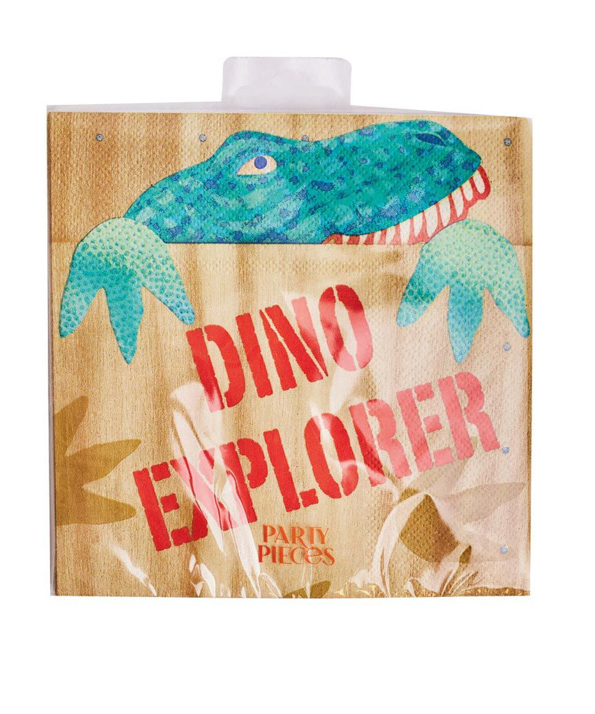 Party Pieces - Kaşif Dino 16&apos;lı Parti Peçeteleri-Dinossi