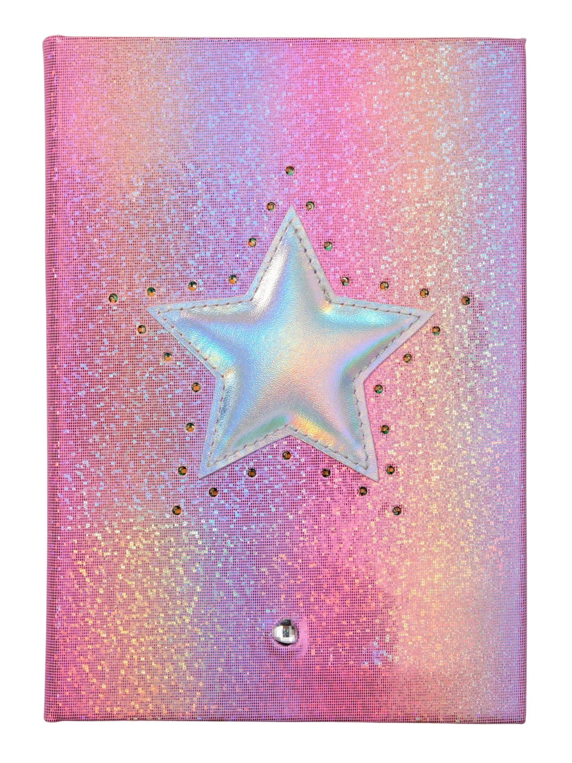 Smiggle - Işıklı A5 Çizgili Defter-Dinossi