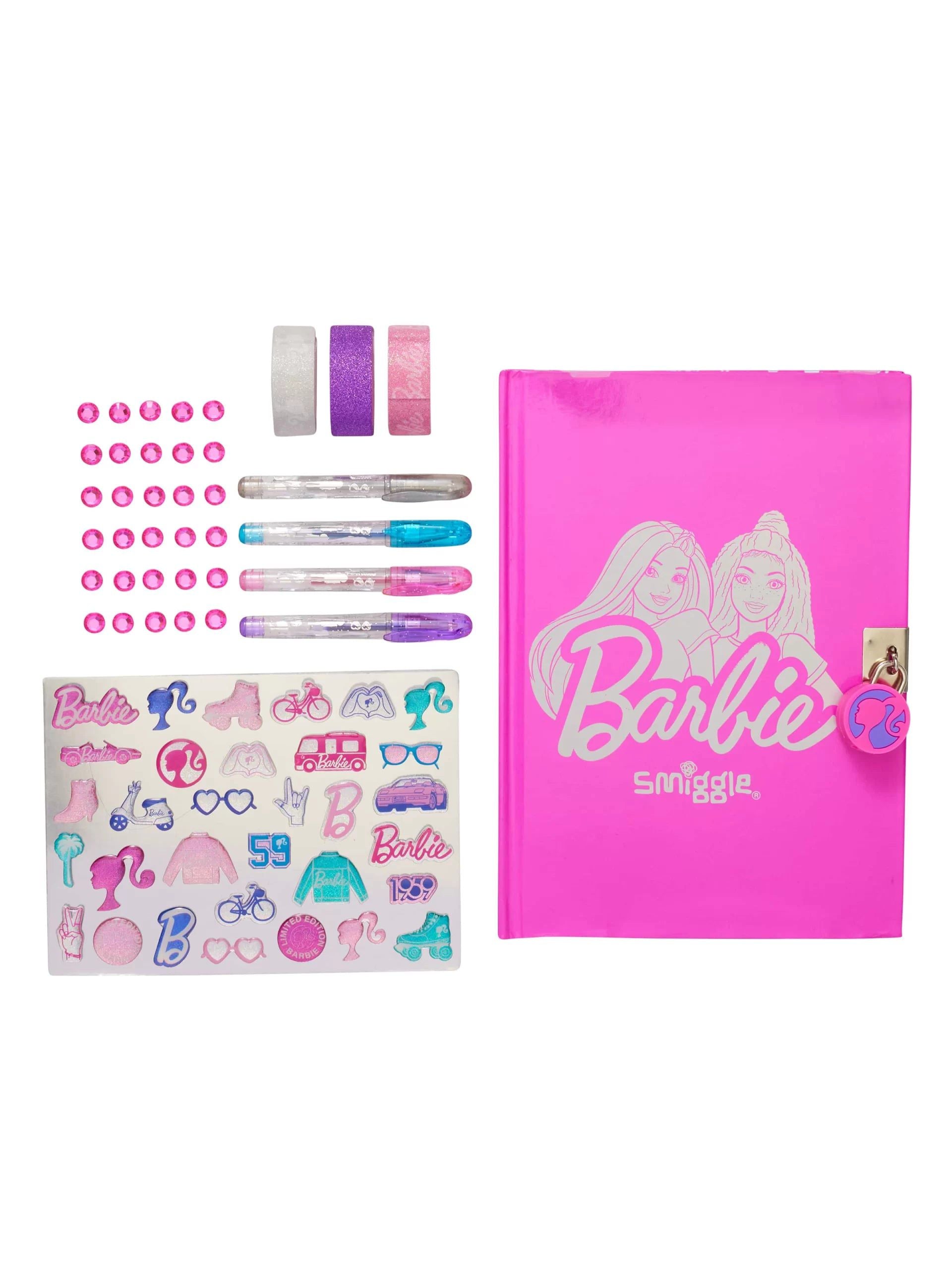 Smiggle - Barbie Kendin Yap Kilitlenebilir Günlük-Dinossi