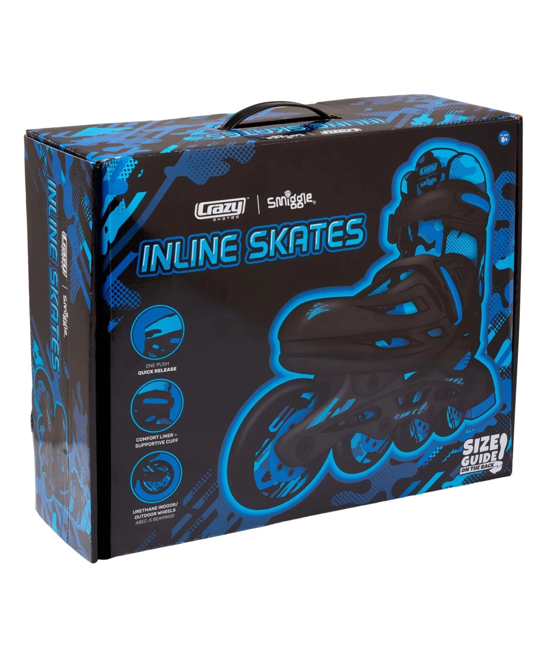 Smiggle - Funky Inline Ayarlanabilir Çocuk Pateni-Dinossi