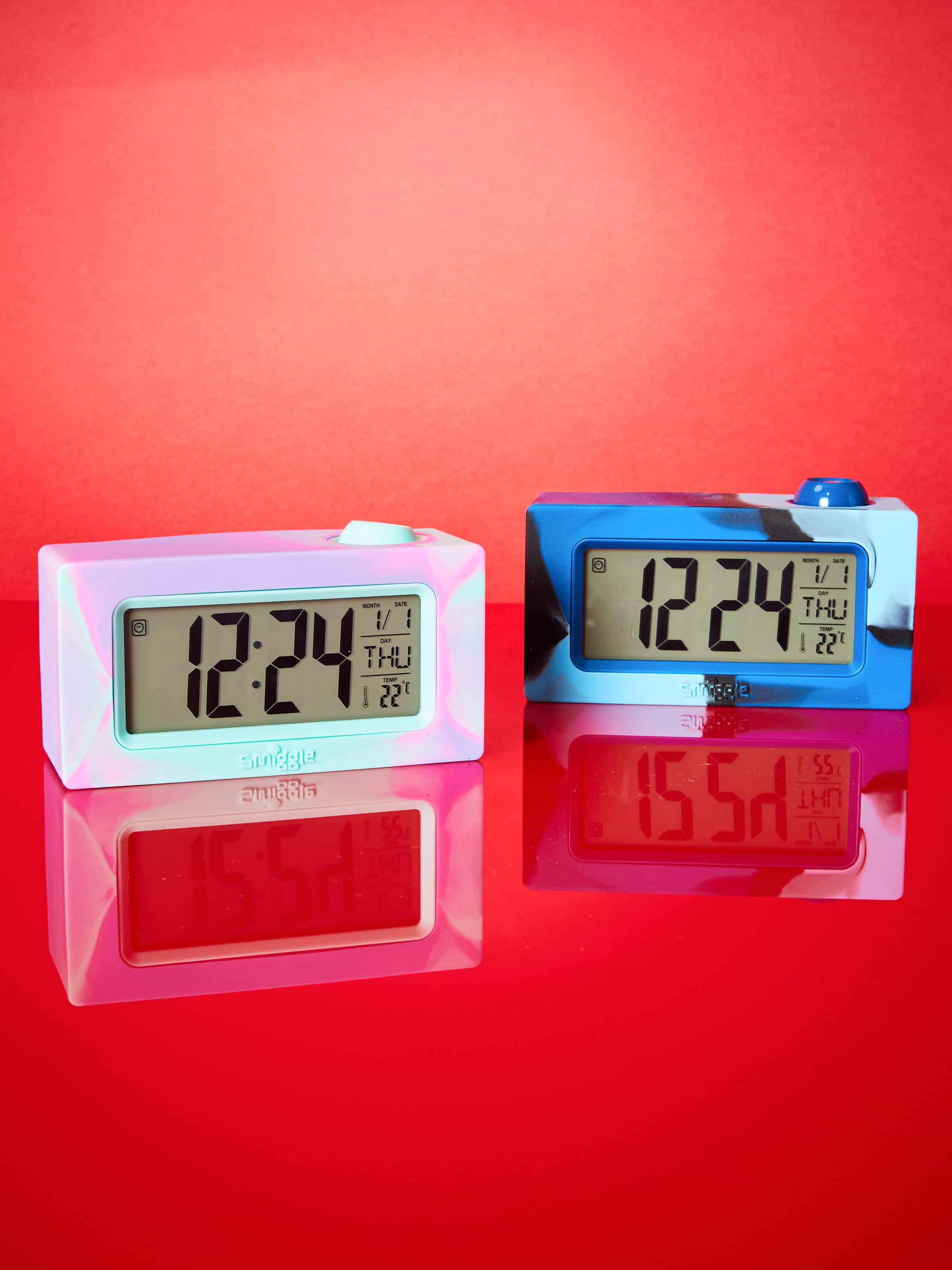 Smiggle - Projektörlü Işıklı Dijital Masa Saati-Dinossi