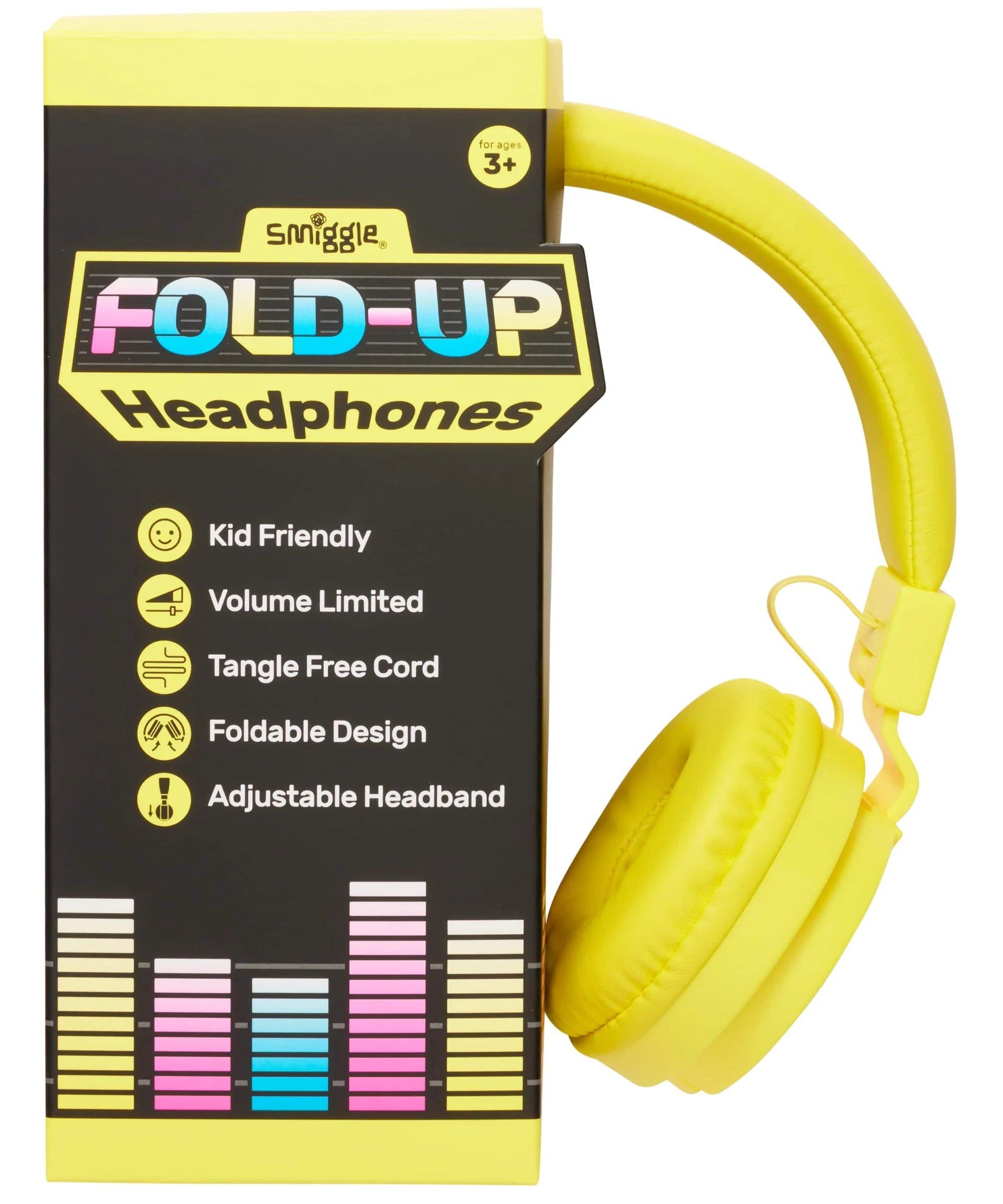 Smiggle - Neon Kablolu Kulaküstü Kulaklık-Dinossi