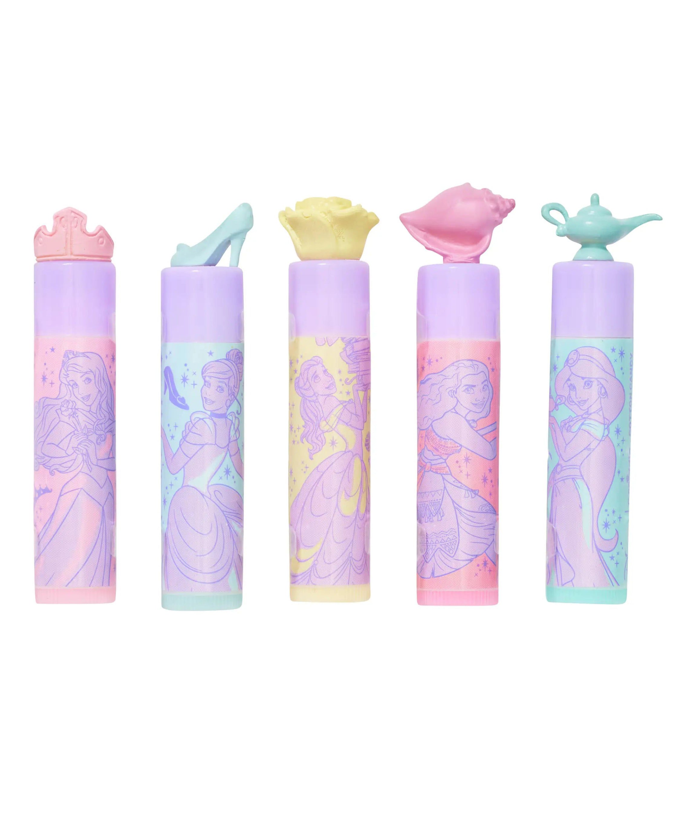 Smiggle - Disney Prenses 5li Dudak Balsam Seti ve Çantası-Dinossi