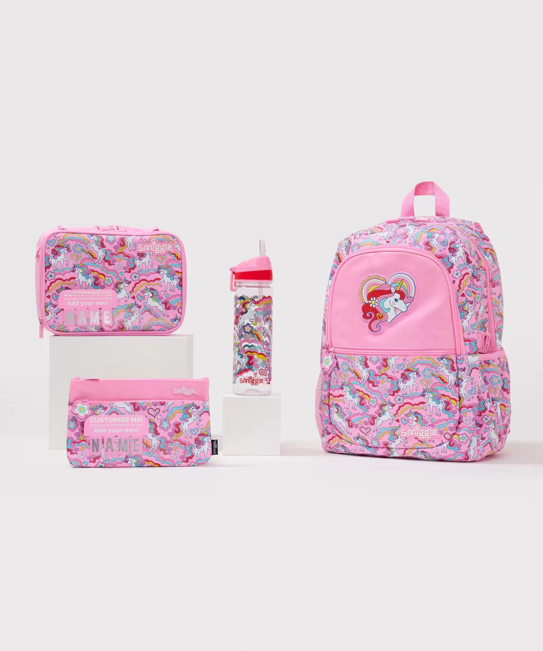 Smiggle - Wild Side 4'lü Okul Çanta Seti-Dinossi