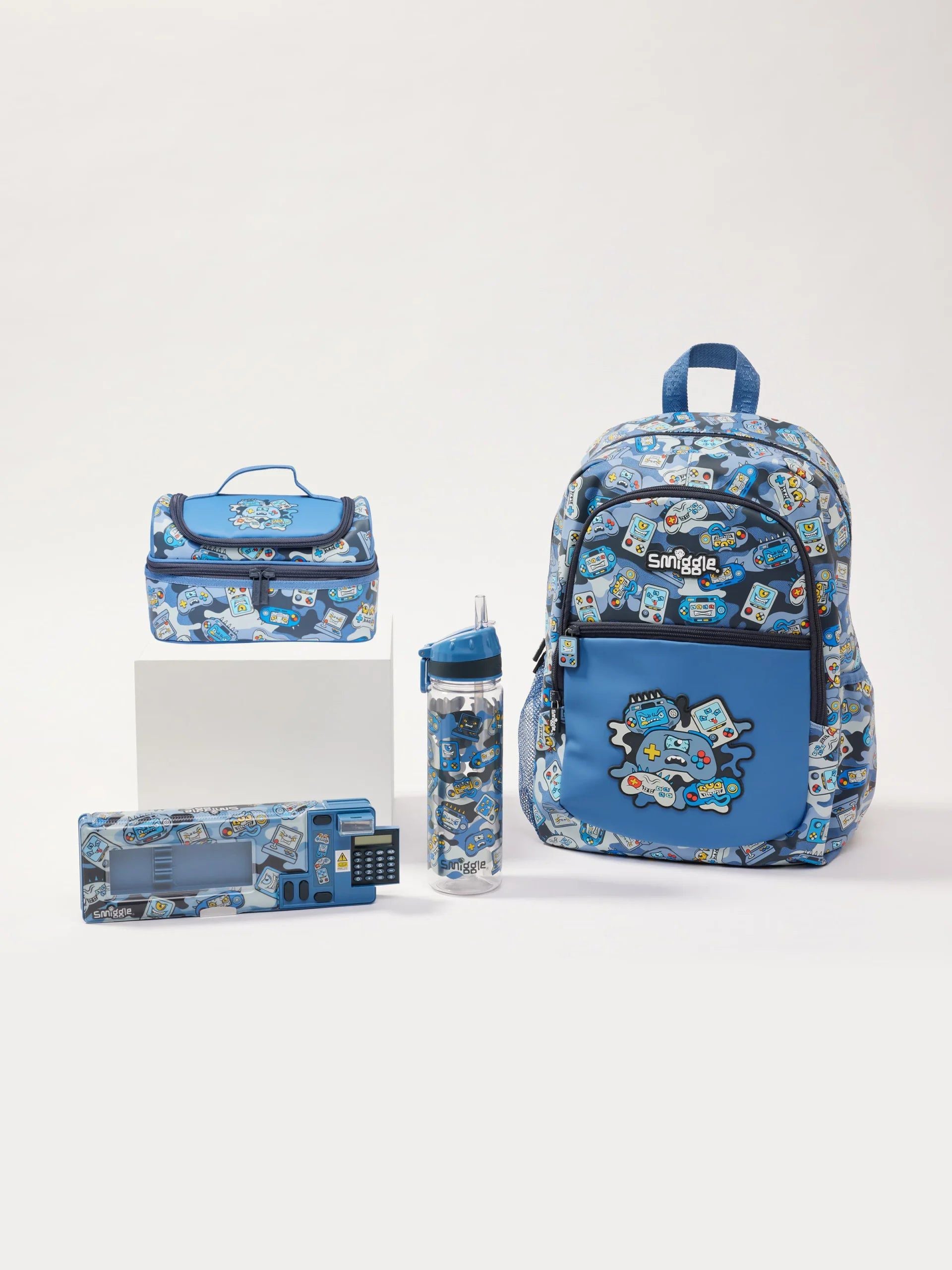 Smiggle - Away 4lü Okul Çanta Seti-Dinossi