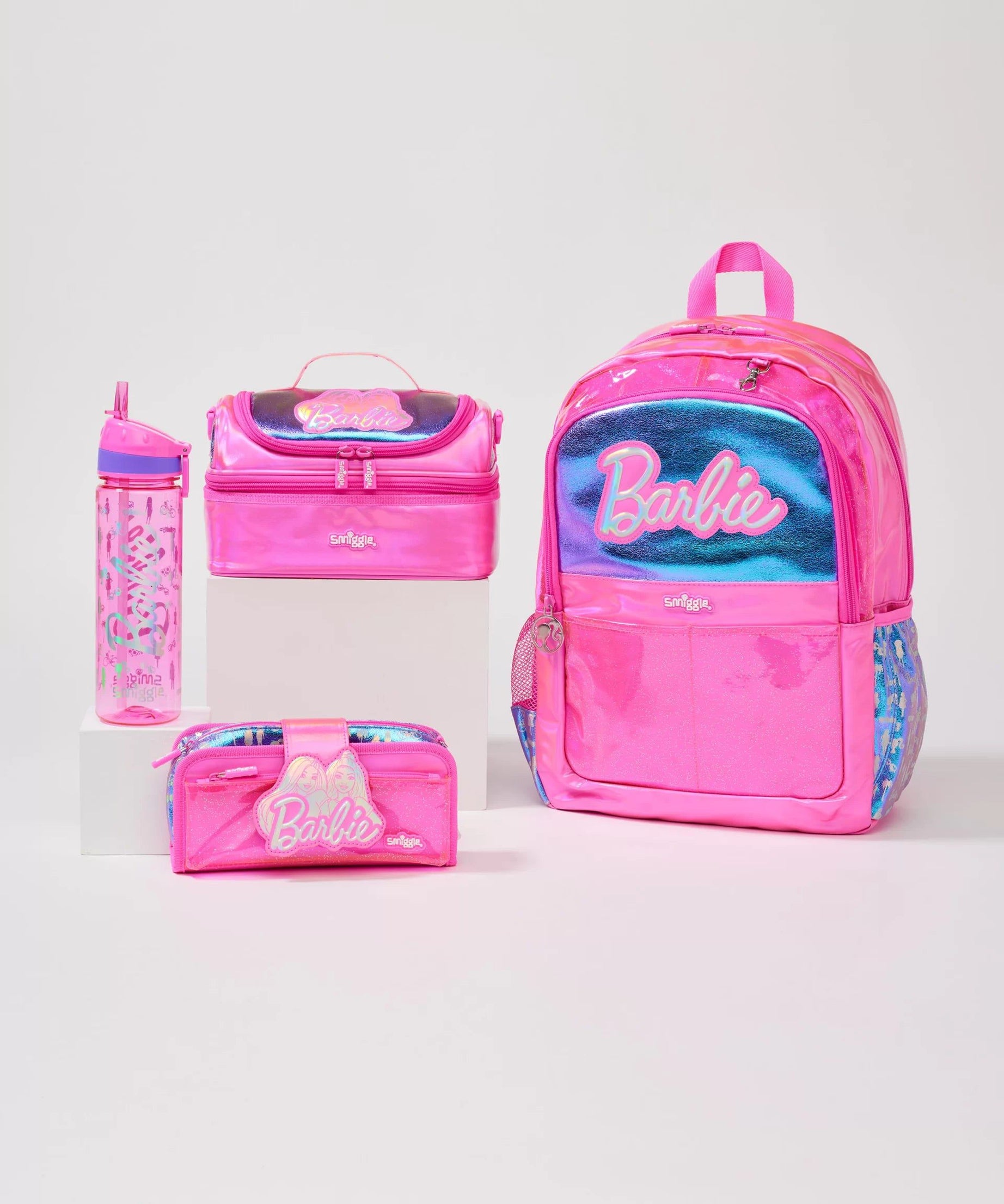 Smiggle - Barbie 4'lü Okul Çanta Seti-Dinossi
